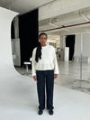 Oversized stjerne jeans - Hvide stjerner