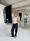 Oversized stjerne jeans - Guld stjerner