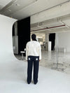 Oversized stjerne jeans - Hvide stjerner