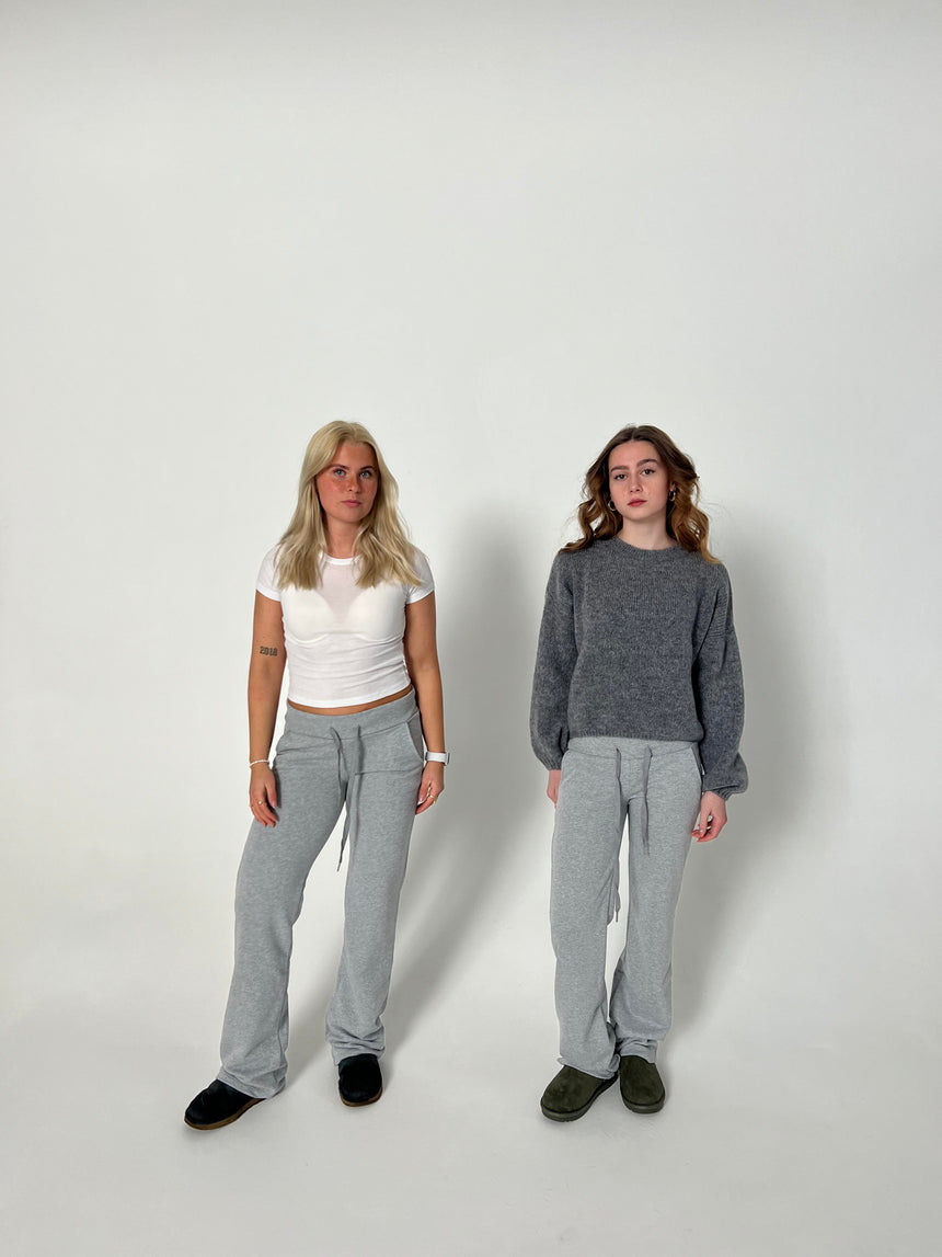 Idalina low waist sweatpants - grå