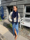Maisa triangle tørklæde - Navy