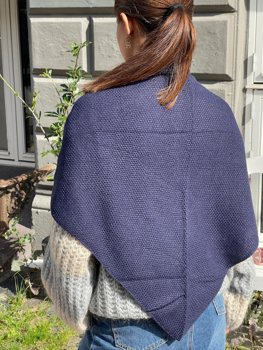 Maisa triangle tørklæde - Navy