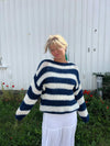 Anna Olympia striktrøje - Navy