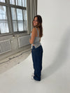 Siski oversized jeans - Mørk denim