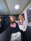 US flag strik - Hvid
