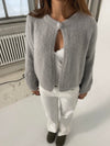Julieta one botton cardigan - Grå