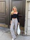 Svea lærredsbukser - navy/beige