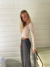 Ariella square neck bluse - Beige