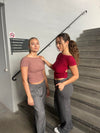 Sybille glitter top - Lyserød