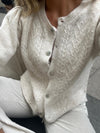 Cilla strikket cardigan - Beige