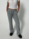 Idalina low waist sweatpants - grå