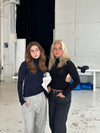 Margaret turtlenck bluse med åben ryg - Sort