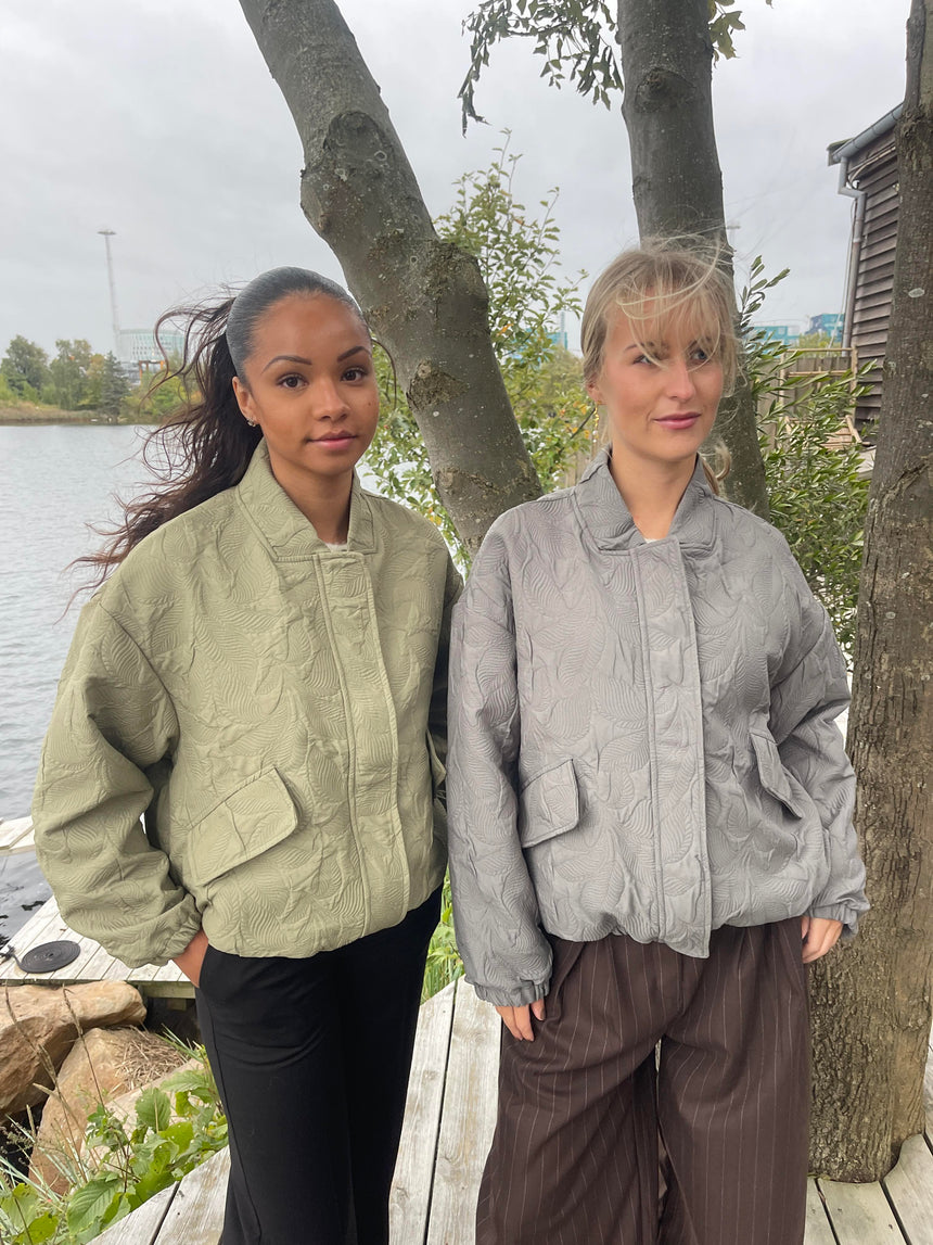 Lillian jakke med mønster - Kaki