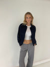 Anna olympia kort trenchcoat - navy