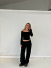 Anna Olympia track pants - Sort