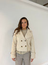 Maxima kort frakke - Beige