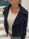 Maxima kort frakke - Navy