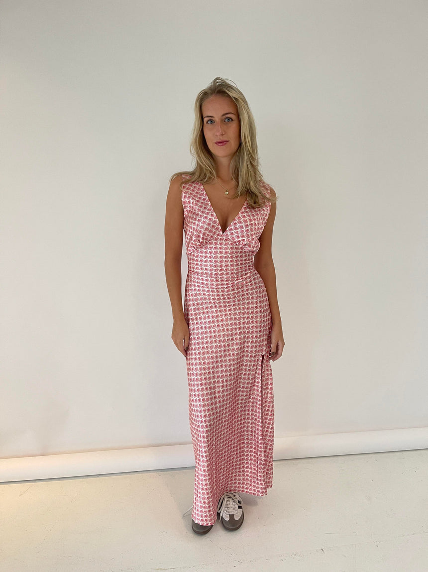 Marielle kjole med muslinge print