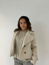 Maxima kort frakke - Beige
