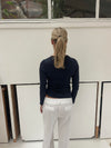 Luka langærmet bluse - Navy