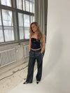 Margot paillet top - Sort