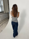 Siski oversized jeans - Mørk denim