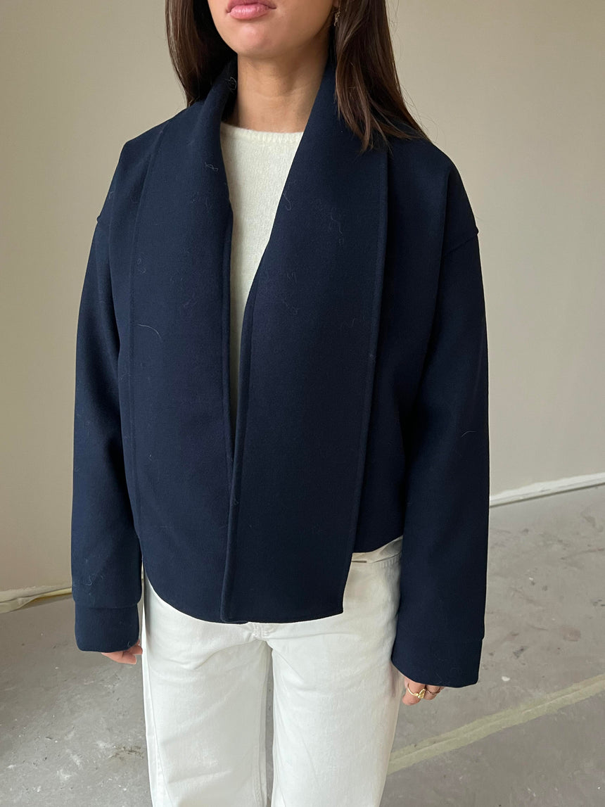 Baraba scarf jakke - Navy