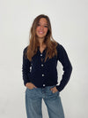 Cilla strikket cardigan - Navy