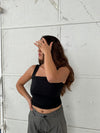 Ellinor top - Sort