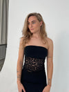 Zera blonde tube top - Sort