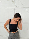 Ellinor top - Sort