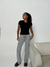 Idalina low waist sweatpants - grå