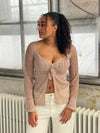 Maddy glitter bluse  - Rosa