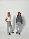 Idalina low waist sweatpants - grå