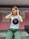 "Songs that remind me" baby tee - Hvid