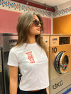 "Lucky you" baby tee - Hvid