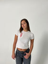 "Lucky you" baby tee - Hvid