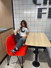 "8BALL Black" baby tee - Hvid