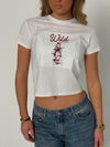 "Wild west" baby tee - Hvid