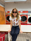 "Cowboy boots" baby tee - Hvid