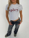 "Spicy" baby tee - Grå