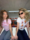 "Cowboy boots" baby tee - Hvid