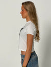 "Songs that remind me" baby tee - Hvid