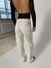 Anemon oversized jeans - Hvid