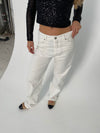 Anemon oversized jeans - Hvid