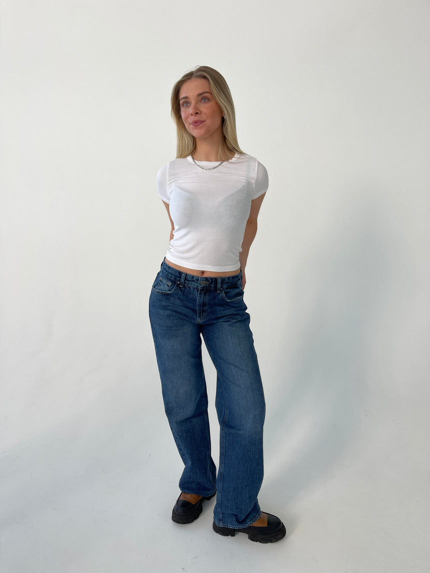 Sage baggy jeans - Mørkeblå denim