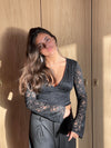Margarita Blonde bluse - sort