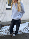 Sage baggy jeans - Mørke grå denim
