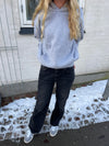 Sage baggy jeans - Mørke grå denim