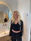 Margarita Blonde bluse - sort